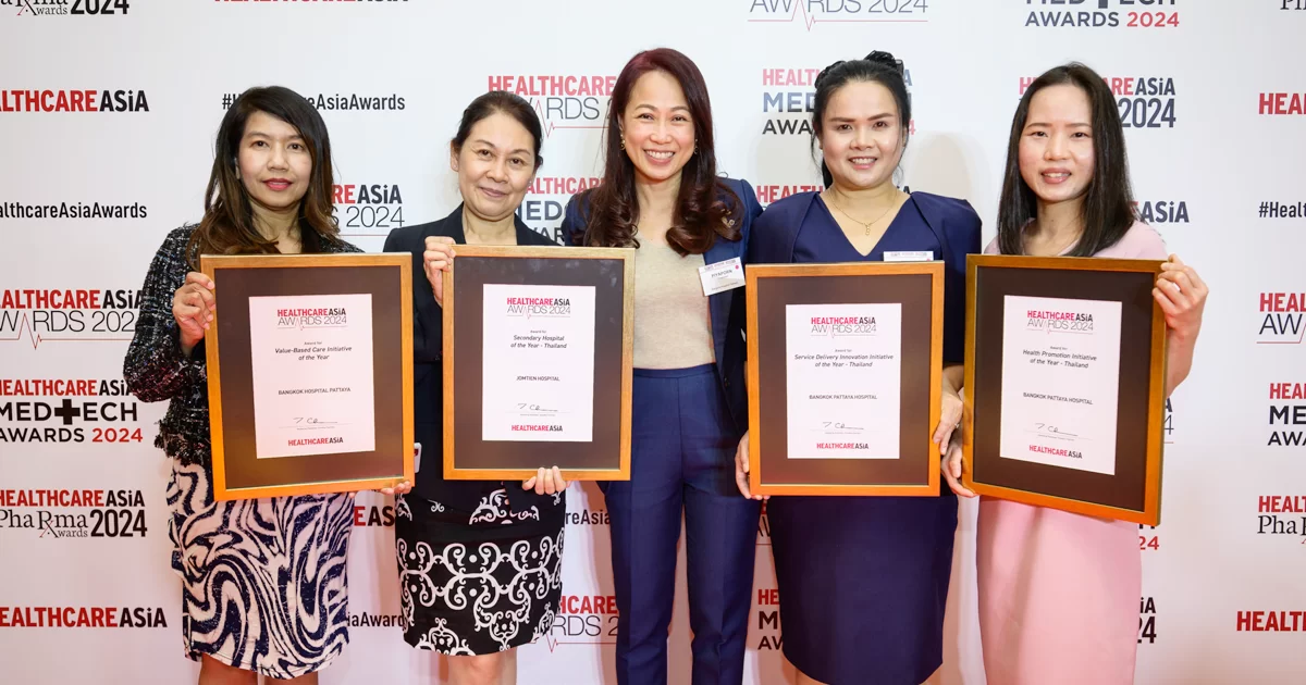 The only one in the BDMS network to win 4 awards. Healthcare Asia Awards 2024